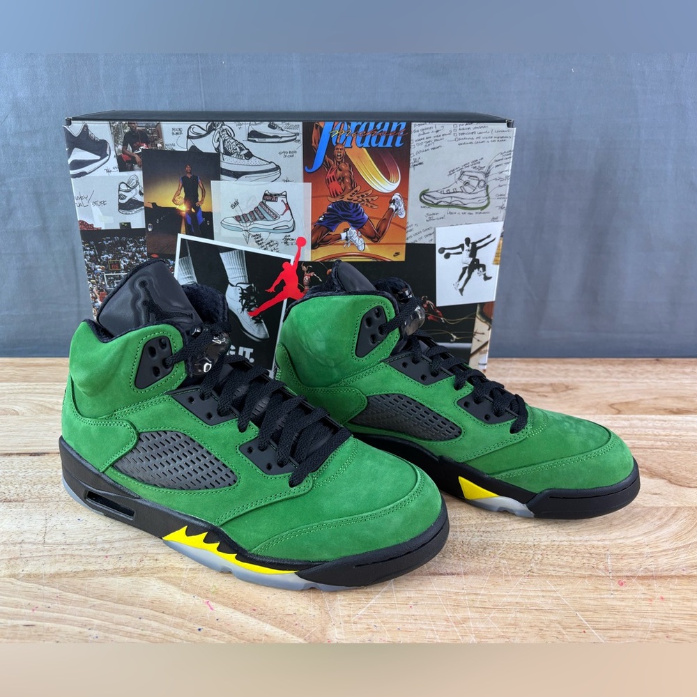 2020 Nike Air Jordan 5 RETRO SE CK6631 307 Oregon Green Men’s Size 9